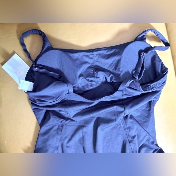 NWT Andie Swim Havana One-Piece Navy Swimsuit, Square Neck, Adjustable Straps S - Picture 8 of 15